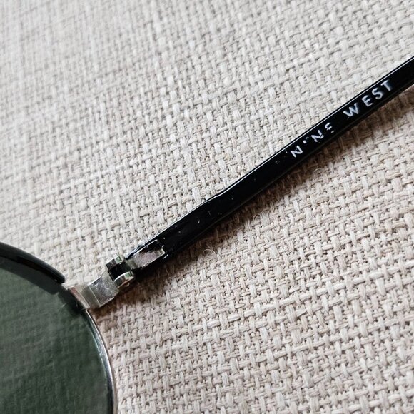 Vintage Nine West Women Sunglasses Black/SIlver Frame Eye Wear Shades main image 7